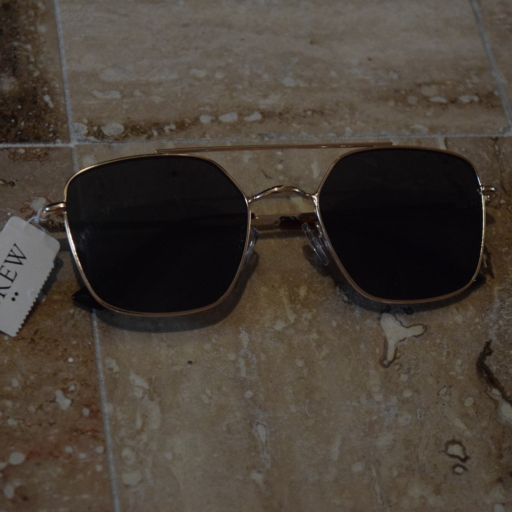 J. Crew Straight-Edge Aviator Sunglasses